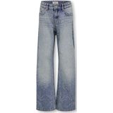 ONLY kids meisjes Spijkerbroek HOPE Medium Blue Denim Wide Leg Fit