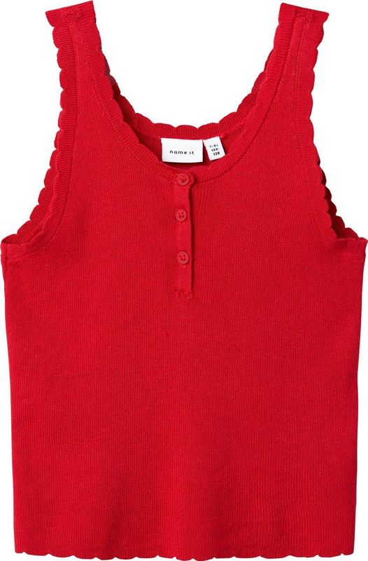 NAME IT - NKFFILISA - Gebreide Top - Mouwloos - V-Hals - Meisjes