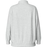 Pieces PCCHILLI Half Zip Sweater - Loungewear Top - Grijs