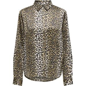 ONLY ONLJANE LIFE SHIRT PTM Dames Blouse - Timber Wolf Wildlife