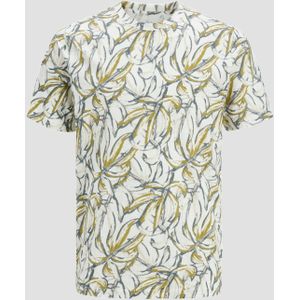 Jack & Jones Jorsplit Aop Tee Ss Crew Neck, cloud dancer, L