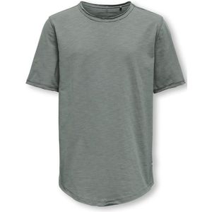 ONLY & SONS JUNIOR - T-shirt - Zwart - Katoen