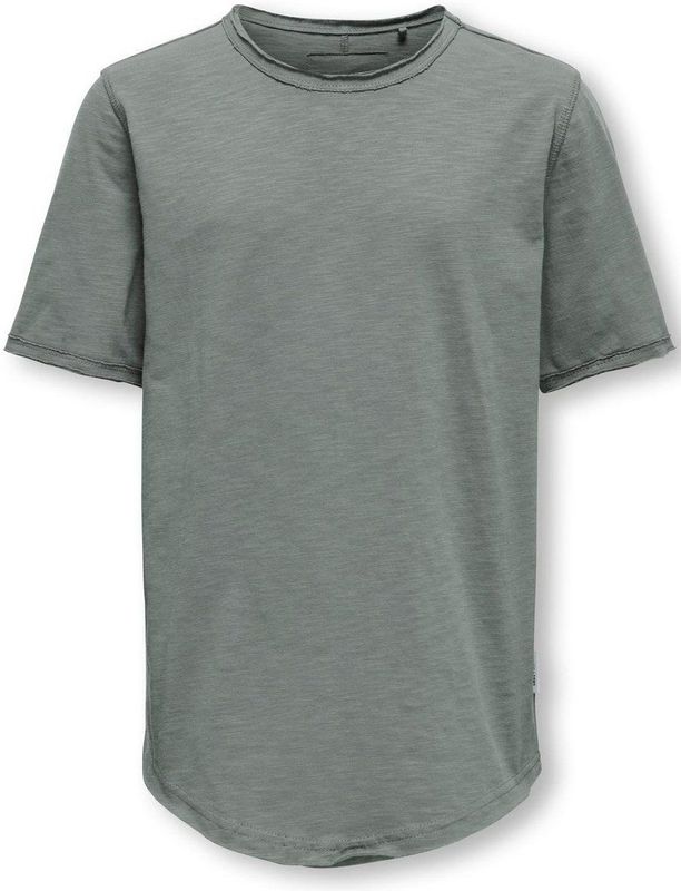 ONLY & SONS JUNIOR - T-shirt - Zwart - Katoen