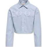 Jacqueline de Yong - Blouse - Blauw - 100% Katoen