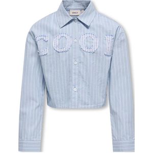 Jacqueline de Yong - Blouse - Blauw - 100% Katoen