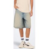 Onscarl - Mid Rise Baggy Fit - Denim Shorts - Vintage Wassing
