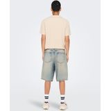 Onscarl - Mid Rise Baggy Fit - Denim Shorts - Vintage Wassing