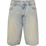 Onscarl - Mid Rise Baggy Fit - Denim Shorts - Vintage Wassing
