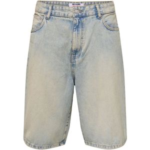 Onscarl - Mid Rise Baggy Fit - Denim Shorts - Vintage Wassing