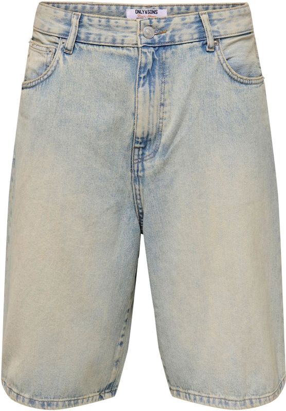 Onscarl - Mid Rise Baggy Fit - Denim Shorts - Vintage Wassing