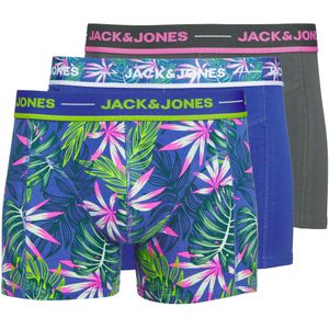 Jack&Jones Heren Jacpink Leaves Boxershorts 3-Pack Dazzling Blue