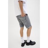 Jack en Jones - Grey Denim Short - Grijs - Katoen/Polyester