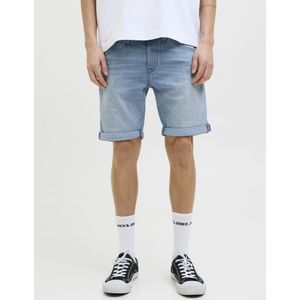 Jack & Jones - Jjirick JJFox Shorts - Blue Denim - 50% Katoen, 28% Gerecycled Polyester, 20% Gerecycled Katoen, 2% Elastaan