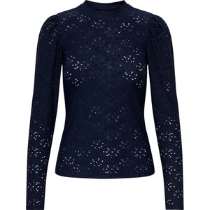 Only - Elegante Top - Navy - 95% Polyester 5% Elastaan