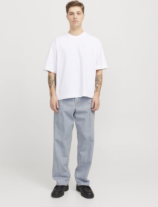 Baggy Fit Jeans - Stonewash - 50% Katoen - Hoge Taille