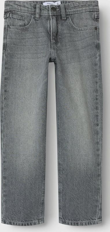 Jeans - Straight-fit - Denim - Blauw - Verstelbare Taille