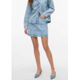 Vero Moda - Tessa - Spijkerrok - Mêlee - Katoenmix - Mini Lengte