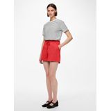 PIECES - PCChilli - Broek - Rood - High Waist - Korte Lengte
