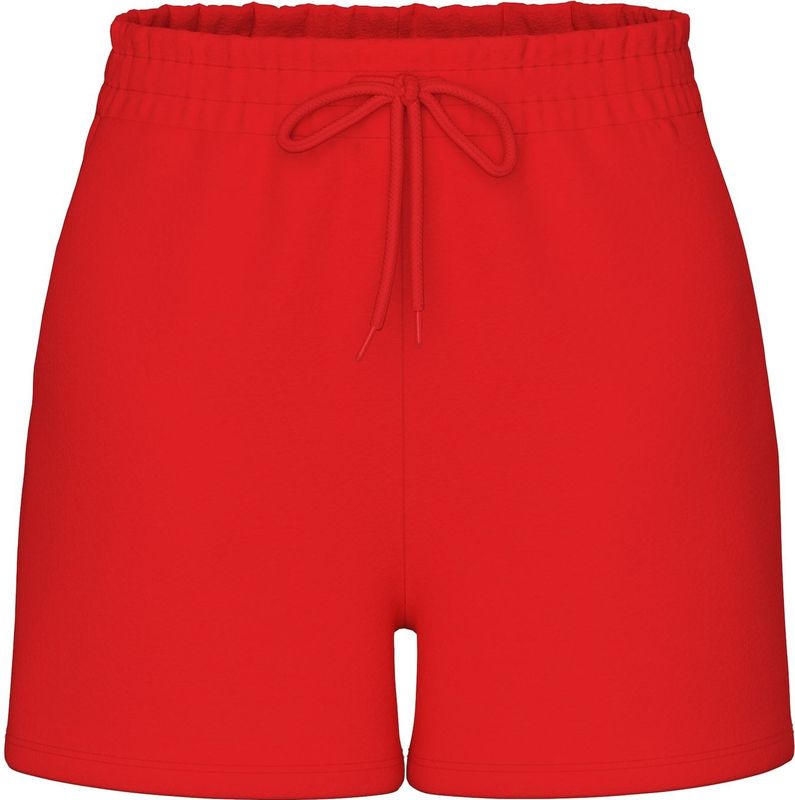 PIECES - PCChilli - Broek - Rood - High Waist - Korte Lengte