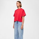 PIECES Pcchilli Summer 2/4 Loose Sweat Noos Bc, Poppy Red, L