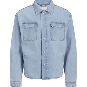 Overshirt - Denim - Lange Mouwen - Losse Pasvorm - 95% Katoen