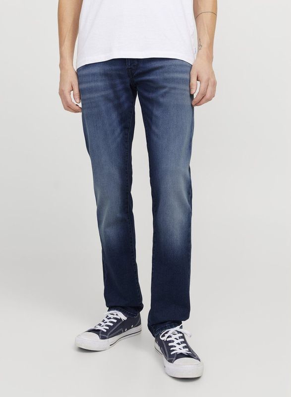 JACK & JONES - JJIMIKE JJFOX - Jeans - Blauw - Denim