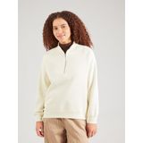 Sweatshirt - PCCHILLI - Effen - Geribd Ceintuurtje - Halve Rits - Gerecycled Materiaal