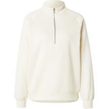 Sweatshirt - PCCHILLI - Effen - Geribd Ceintuurtje - Halve Rits - Gerecycled Materiaal