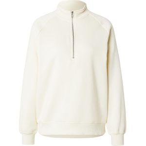 Sweatshirt - PCCHILLI - Effen - Geribd Ceintuurtje - Halve Rits - Gerecycled Materiaal