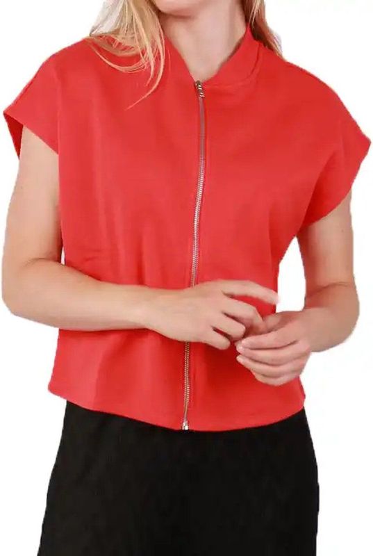 Pieces - Loungewear Top - Ronde Hals - Katoen/Polyester - Zacht en Comfortabel