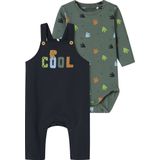 Name it - Nbmvonne Sweat Overall Box Bru Set - Baby - Broeken