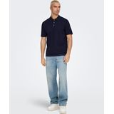 Onsmoon - Gebreide Polo - Korte Mouwen - Regular Fit