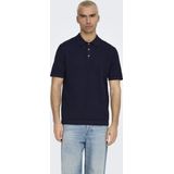 Onsmoon - Gebreide Polo - Korte Mouwen - Regular Fit