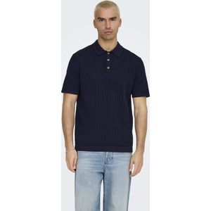 Onsmoon - Gebreide Polo - Korte Mouwen - Regular Fit
