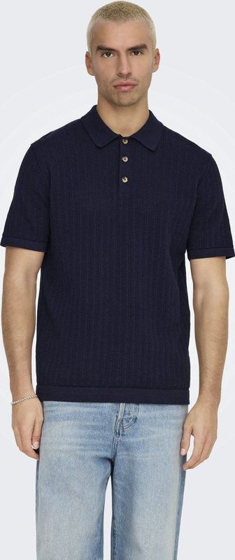 Onsmoon - Gebreide Polo - Korte Mouwen - Regular Fit