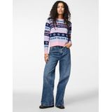 Pieces - PCHOLLI XMAS - Gebreide Trui - Rood - 100% Acryl