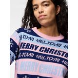 Pieces - PCHOLLI XMAS - Gebreide Trui - Rood - 100% Acryl