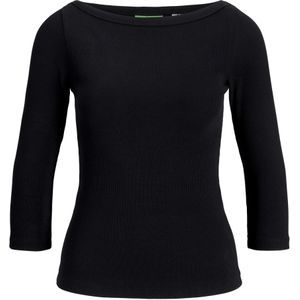 Jack & Jones - Jxfifi STR 3/4 Boatneck TOP JRS - Dames Top - Zwart