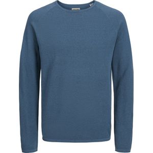 Jack en Jones - Coltrui - Rafblauw - 50% Katoen 50% Biologisch Katoen