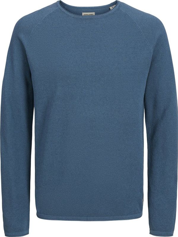 Jack & Jones Rundhalspullover "JJEHILL KNIT CREW NECK NOOS", aus Strukturstrick