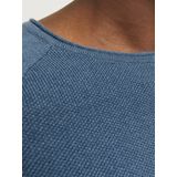 JACK & JONES Hill Knit Crew Neck - Pullover - Lichtblauw Melange - Katoen