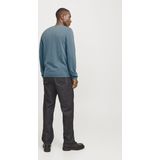 Gebreide Trui - Lichtgrijs - 100% Katoen - Ronde Hals