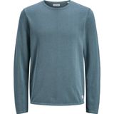 Gebreide Trui - Lichtgrijs - 100% Katoen - Ronde Hals