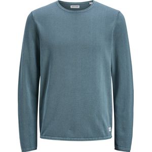 Gebreide Trui - Lichtgrijs - 100% Katoen - Ronde Hals