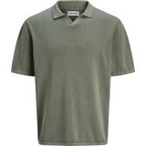 Trui - Mélange - Knitwear - Geribbelde Kraag - Kwartmouw