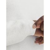 Gebreide Trui - Gebroken Wit - 50% Katoen, 35% Gerecycled Katoen, 15% Gerecycled Polyester