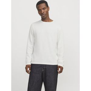 Jack & Jones - JJEGEORGE KNIT CREW NECK - Pullover - Cloud Dancer - Tricot-look