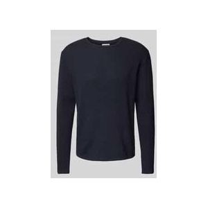 Jack & Jones - JJEGEORGE KNIT CREW NECK NOOS - Hoodie - Navy Blazer - Tricot-look