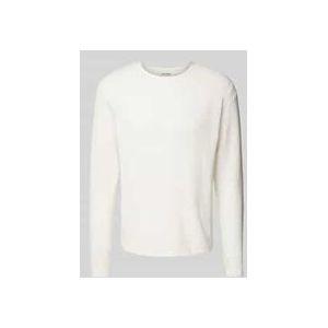 Gebreide Trui - Gebroken Wit - 50% Katoen, 35% Gerecycled Katoen, 15% Gerecycled Polyester