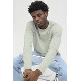 Jack & Jones - Gemêleerde Coltrui - Groen/Wit - Katoen/Linnen